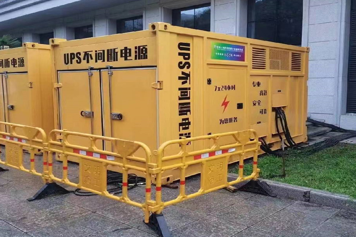 木垒发电机租赁施工现场