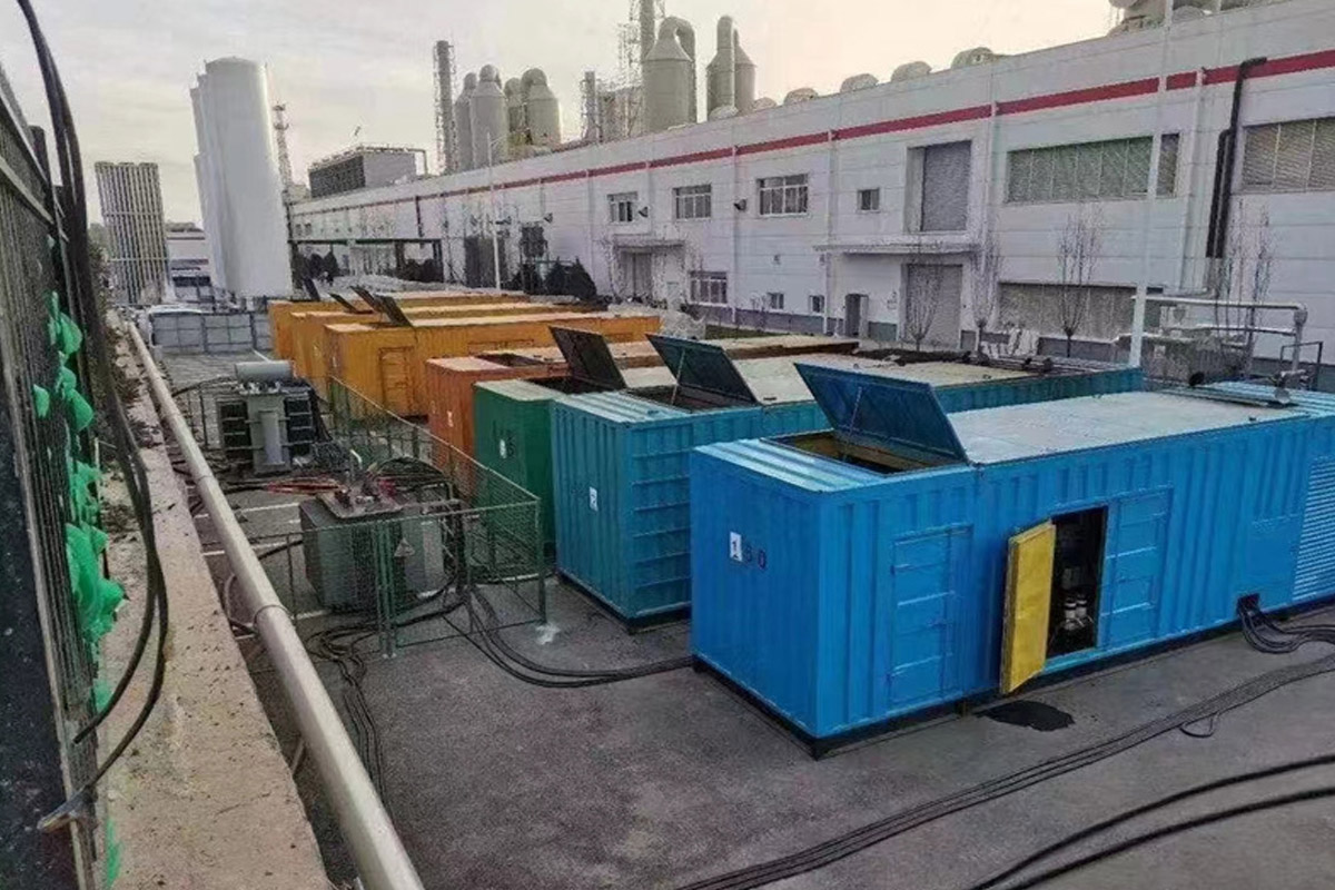 木垒发电机租赁施工现场